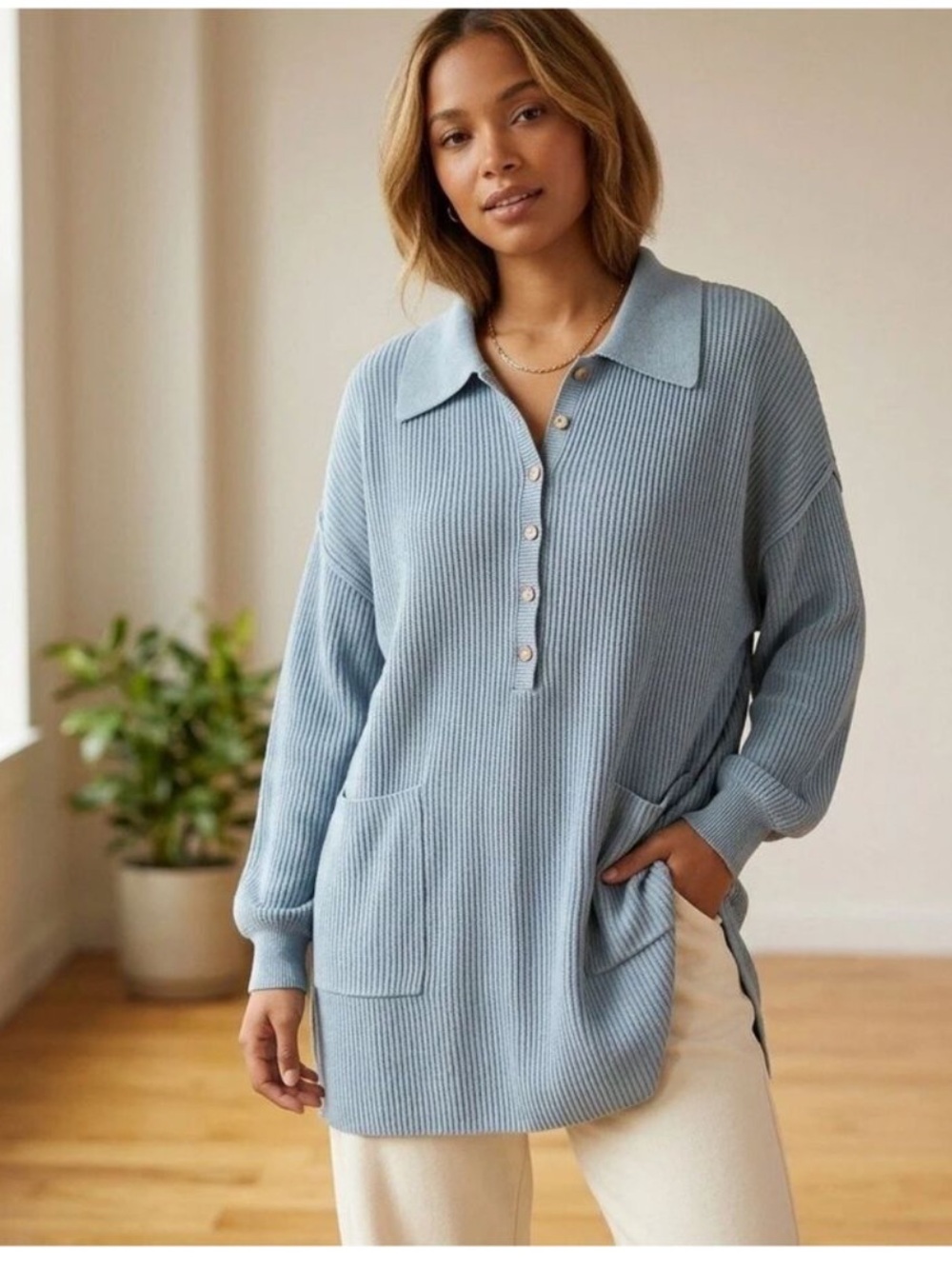 Free People Beach Picnic Sweater Mini Dress